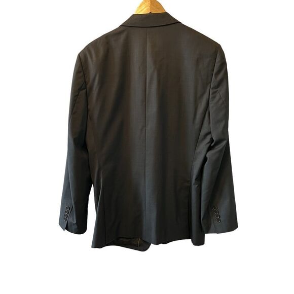 MENS DKNY 100% Wool 2 Button Dark Grey Dressy Blazer 40R - Picture 3 of 9